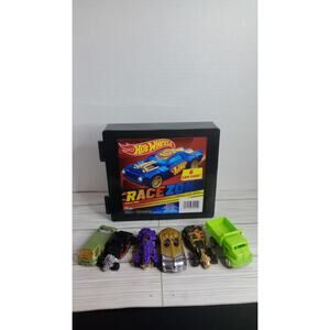 Hot Wheels 6 Car Case with Cars 1:64 Diecast Cars **Read Description**